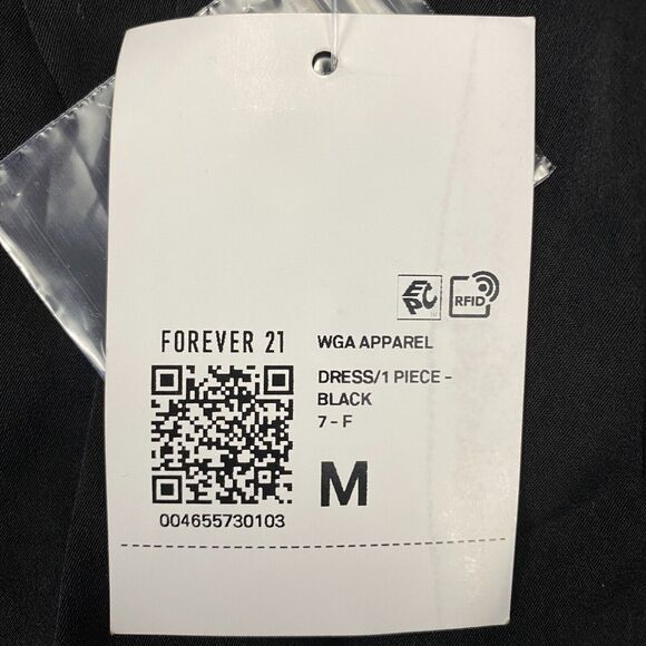 Forever 21 Romper Dress with Built in Shorts Women's Size Medium Black - Picture 4 of 16